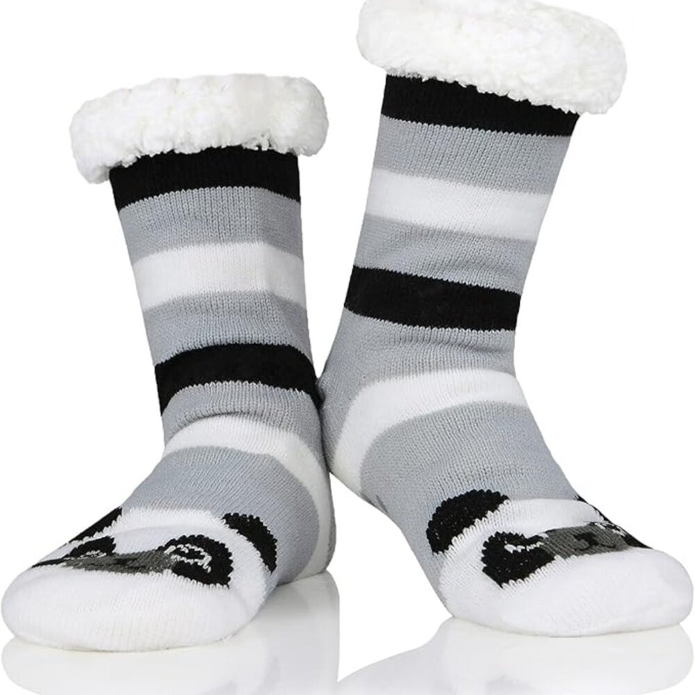 Anti Slip Slipper Socks With Grip Cozy Fuzzy Fluffy Socks X00324ML1X